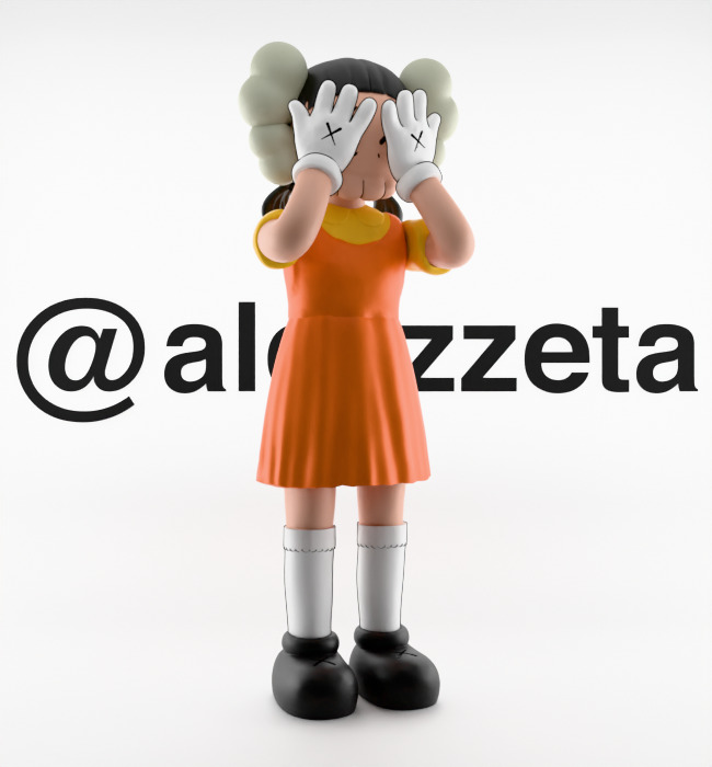 Kaws CHUL SU and YOUNG HEE Squid Game Season 3 for Print 3D model