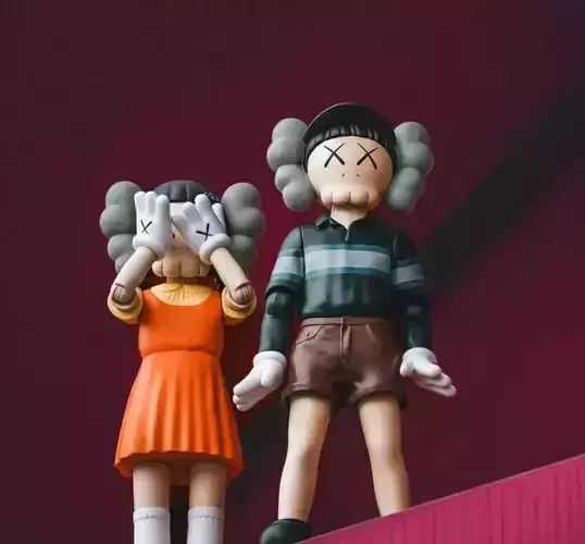 Kaws CHUL SU and YOUNG HEE Squid Game Season 3 for Print 3D print model