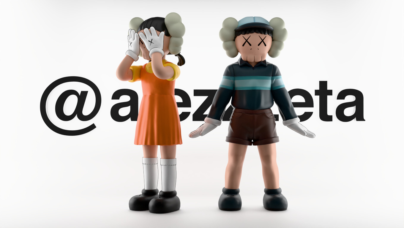 Kaws CHUL SU and YOUNG HEE Squid Game Season 3 for Print 3D model