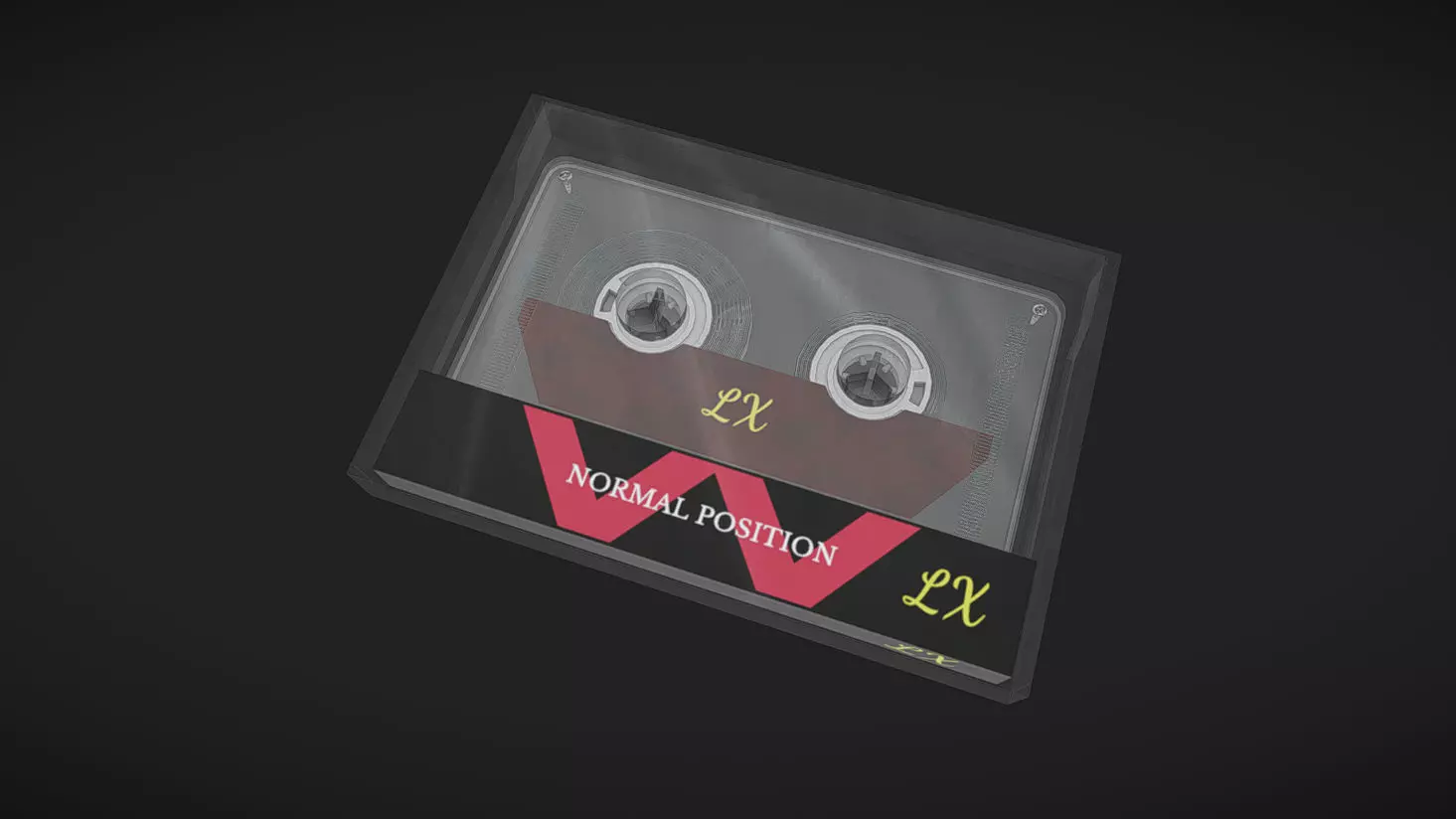 PBR Tape Low-poly 3D model