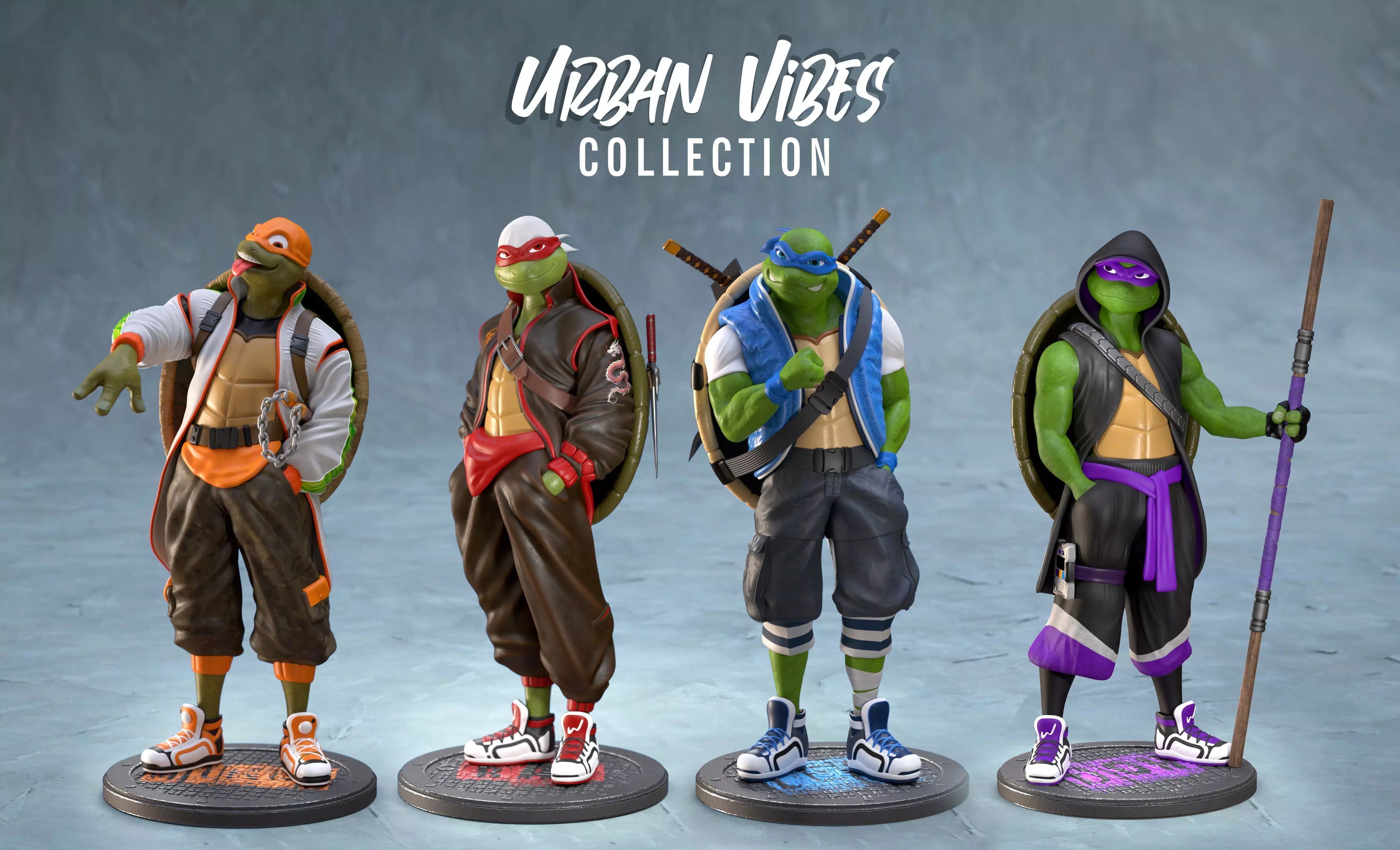TMNT Urban Vibes  3D Model Collection_0