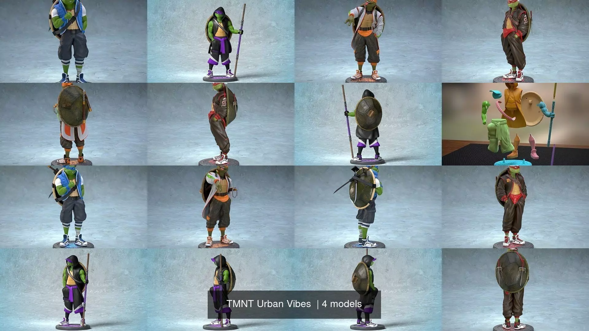 TMNT Urban Vibes  3D Model Collection_4