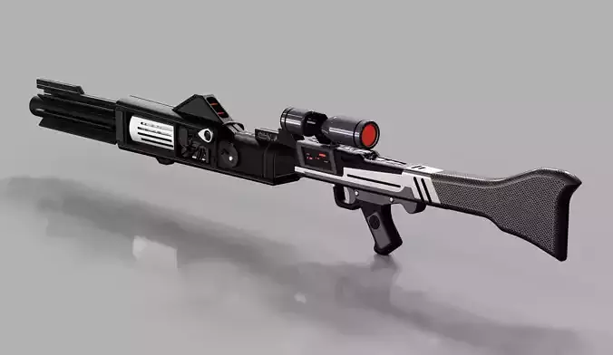 custom scoped Classic Battlefront 2 DC15A for sixth scale figure Free 3D print model