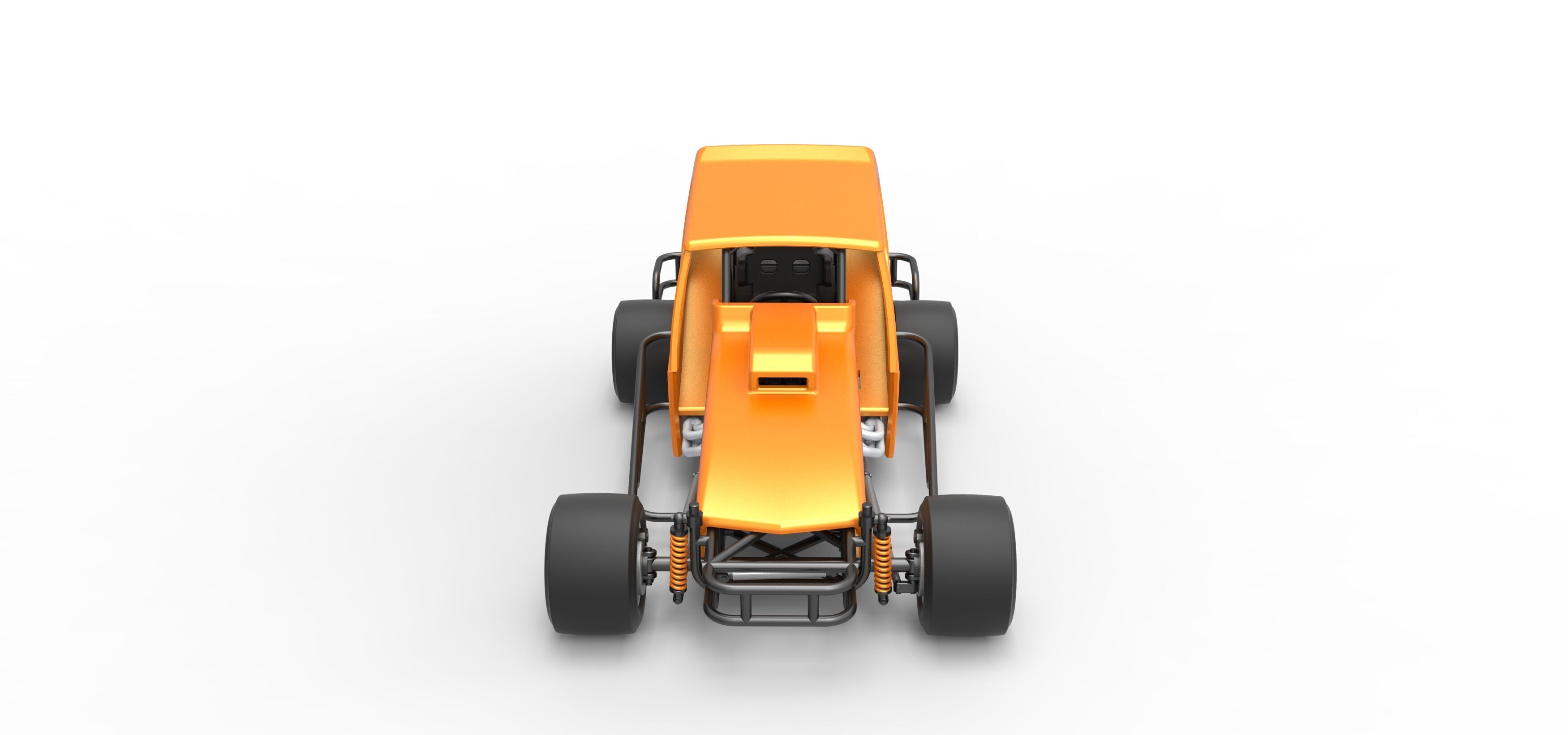 Vintage Asphalt Modified stock car V6 Scale 1 to 25 3D print model_8