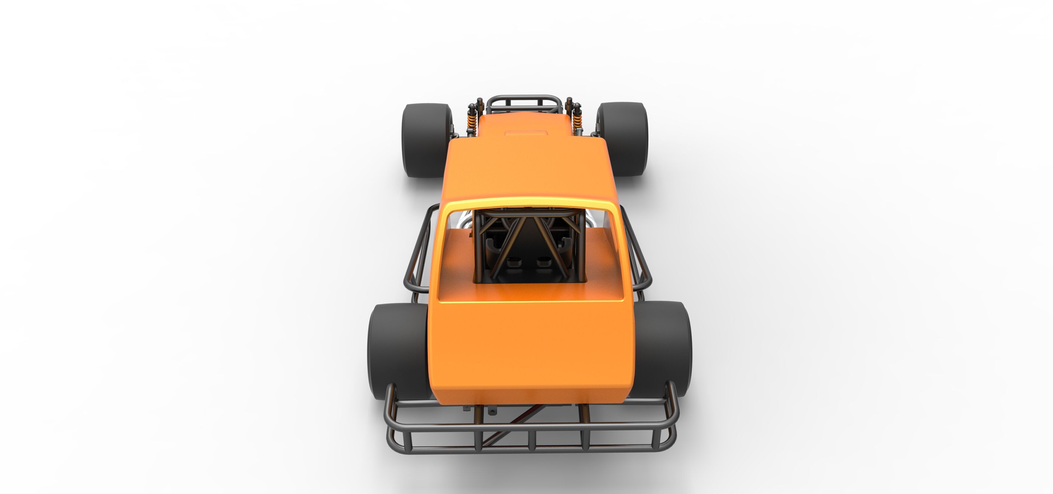 Vintage Asphalt Modified stock car V6 Scale 1 to 25 3D print model_17