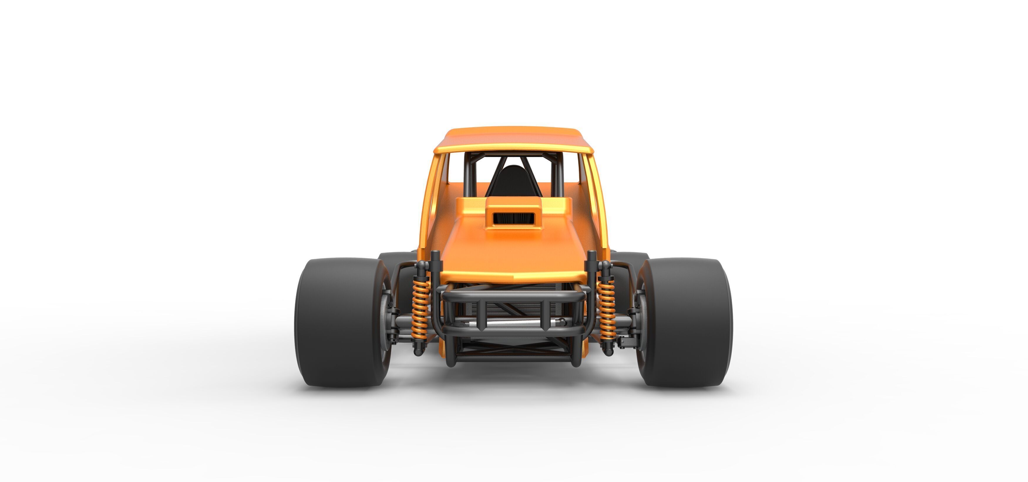 Vintage Asphalt Modified stock car V6 Scale 1 to 25 3D print model_7