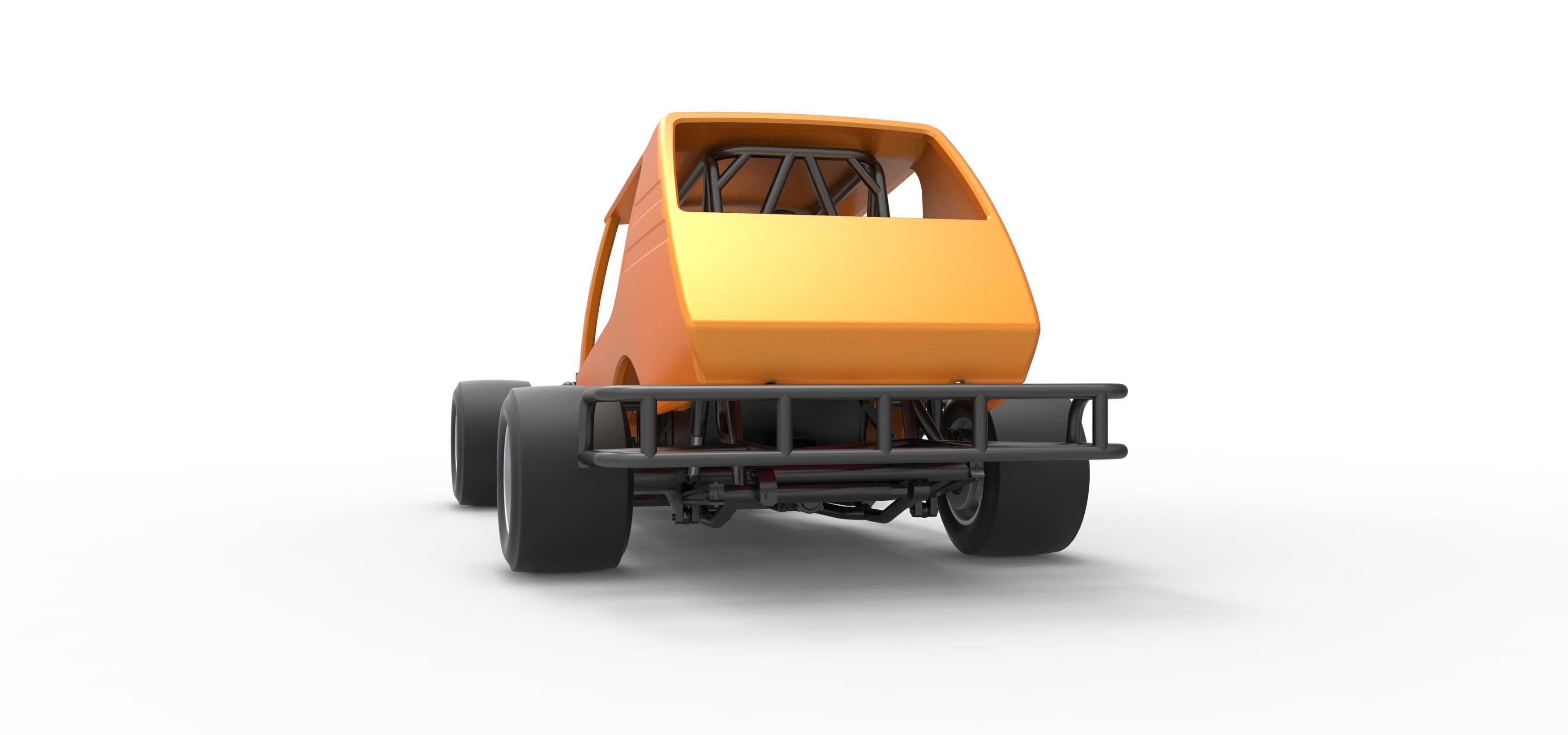 Vintage Asphalt Modified stock car V6 Scale 1 to 25 3D print model_15