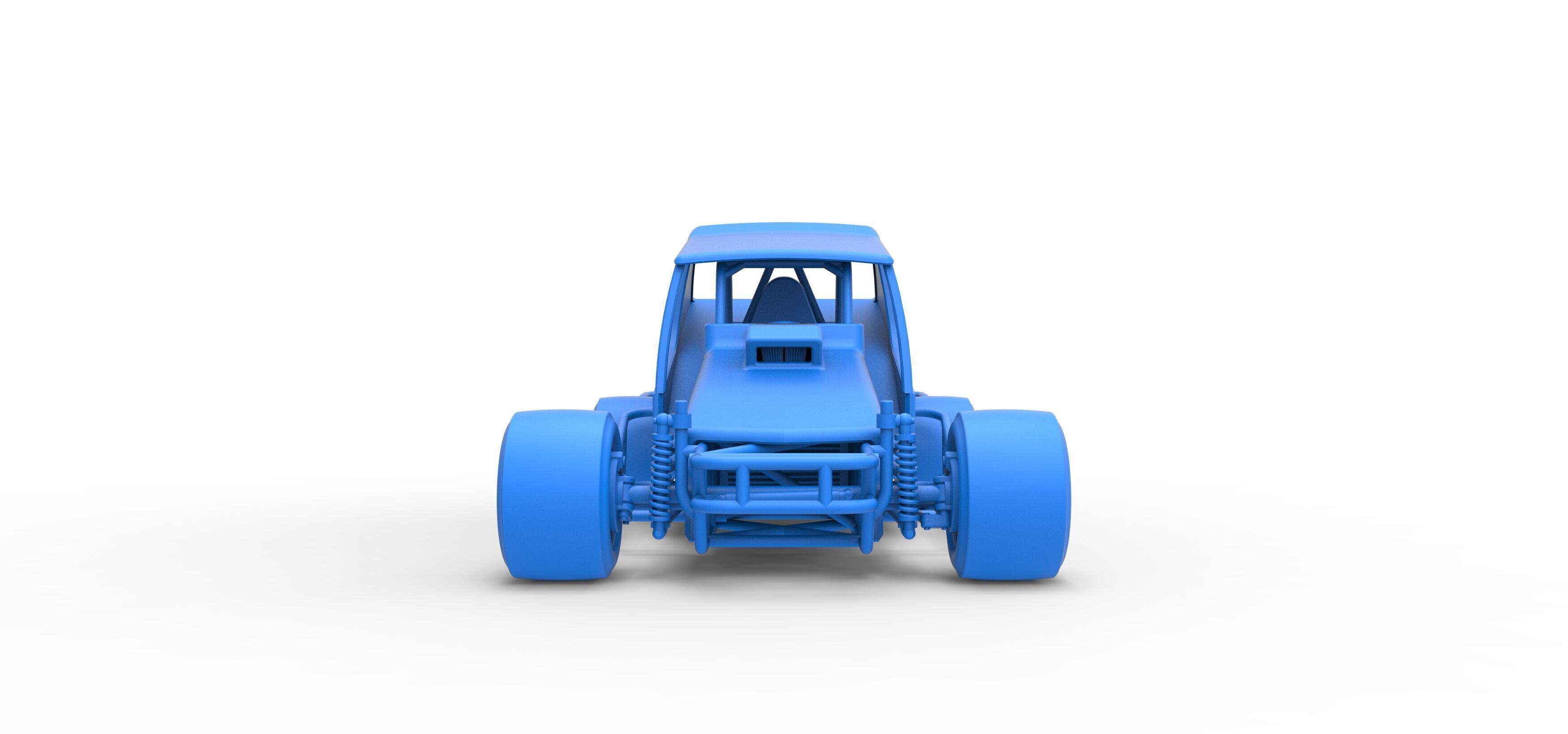 Vintage Asphalt Modified stock car V6 Scale 1 to 25 3D print model_28