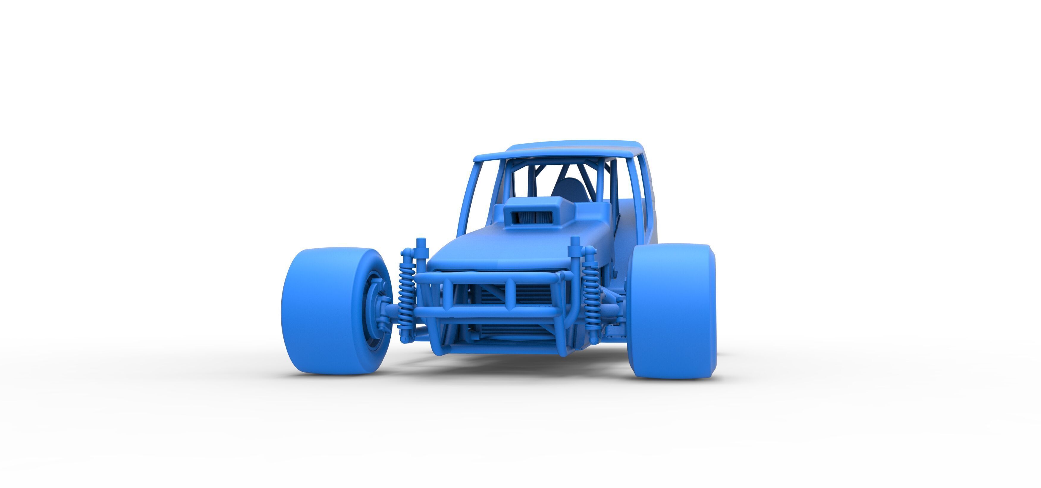 Vintage Asphalt Modified stock car V6 Scale 1 to 25 3D print model_27