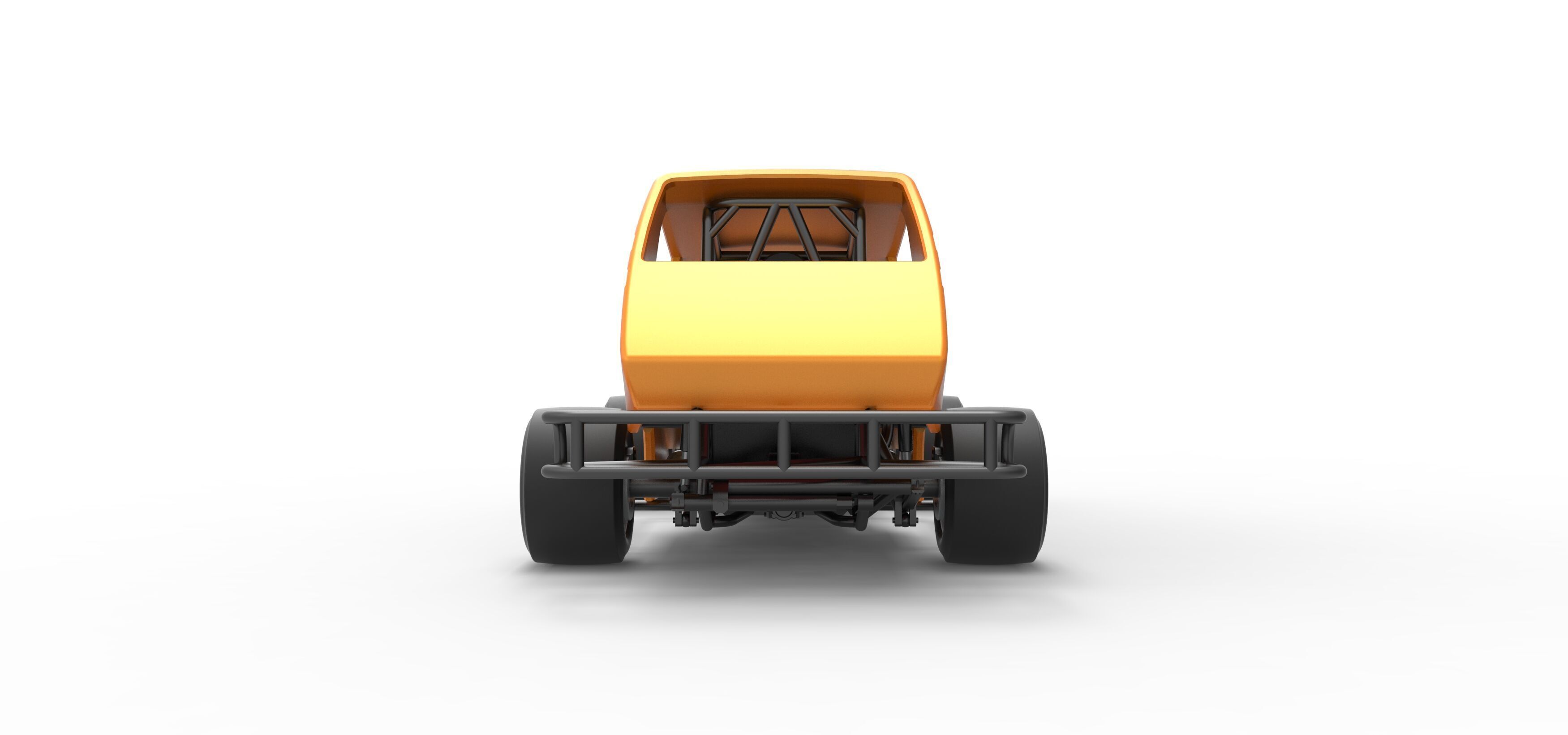 Vintage Asphalt Modified stock car V6 Scale 1 to 25 3D print model_16