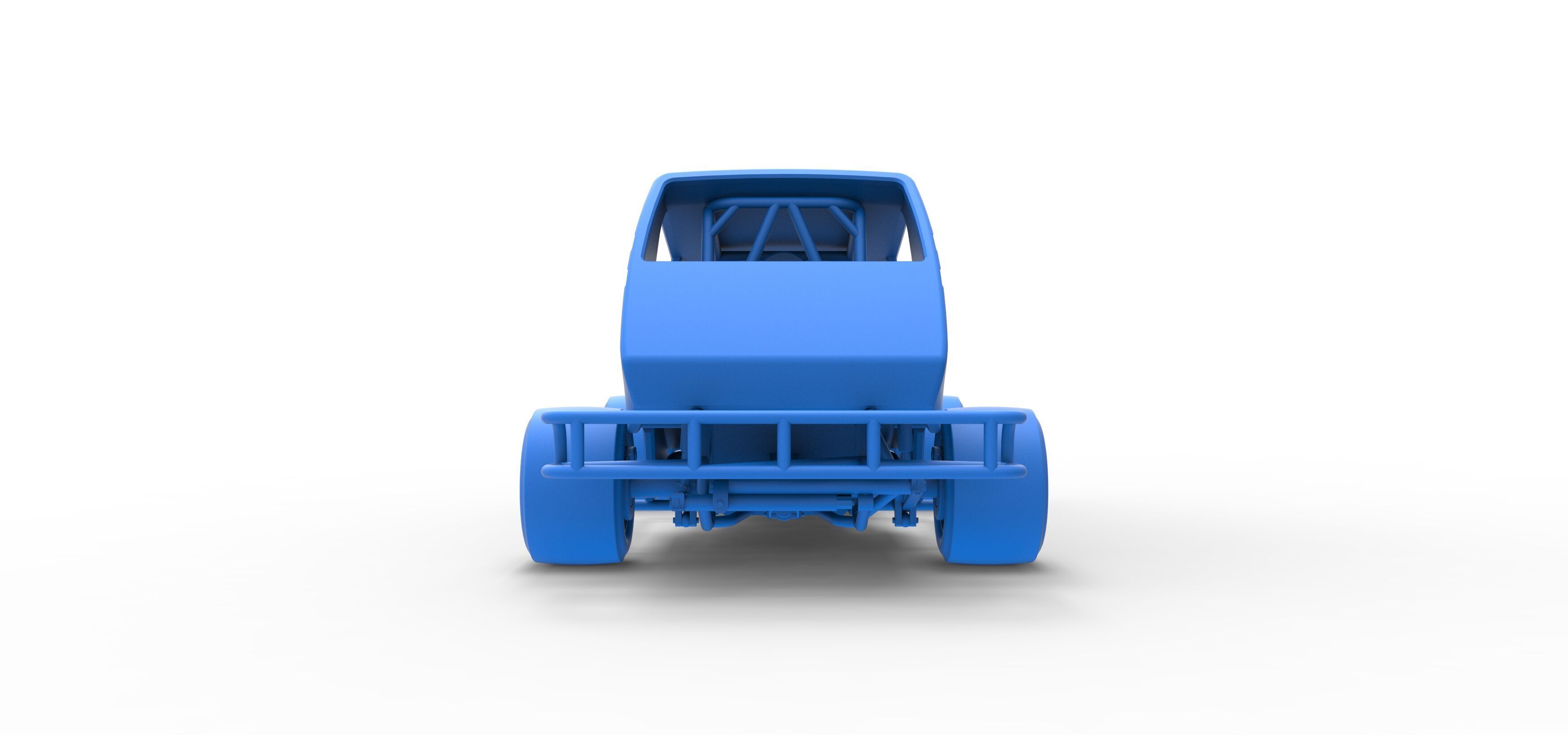 Vintage Asphalt Modified stock car V6 Scale 1 to 25 3D print model_37