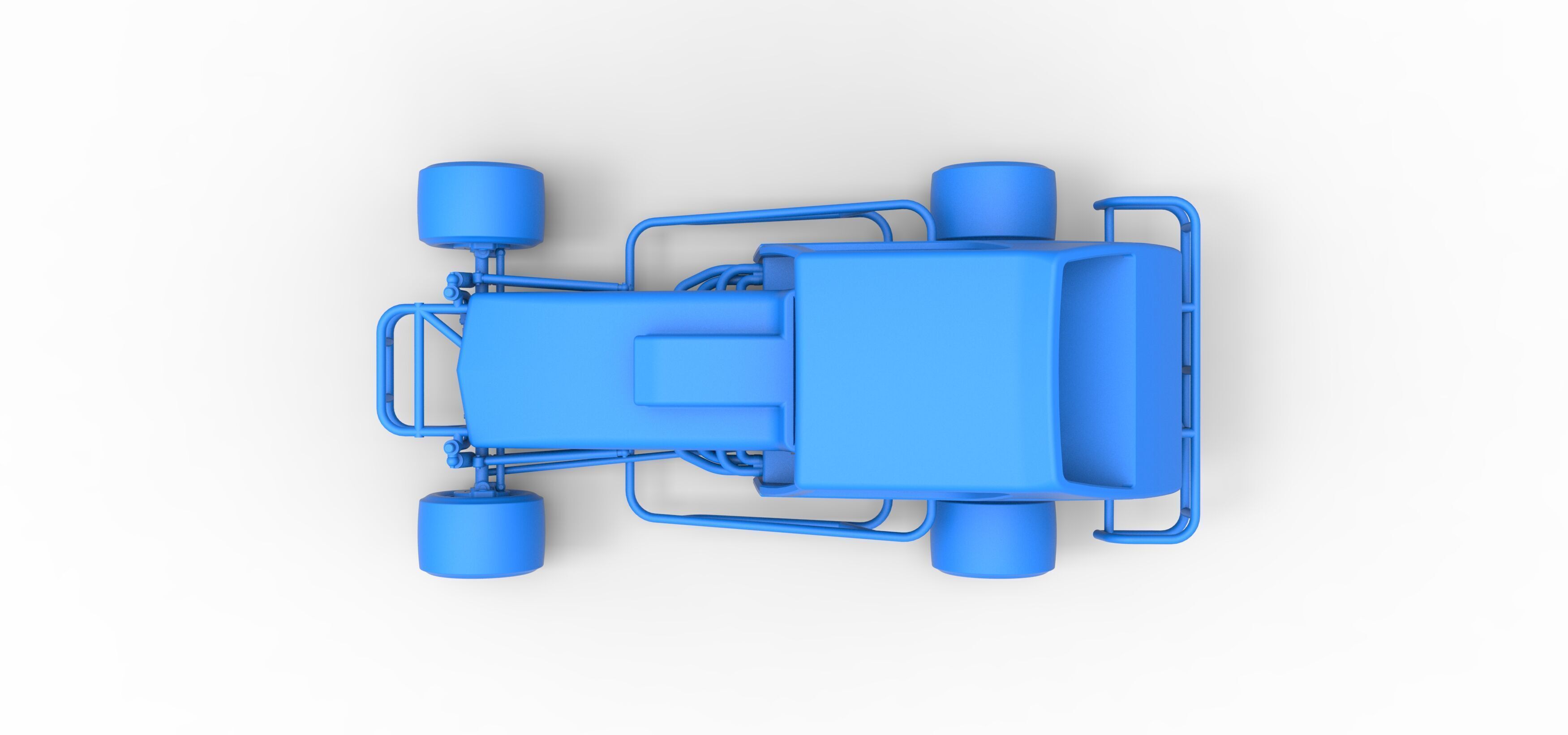 Vintage Asphalt Modified stock car V6 Scale 1 to 25 3D print model_32