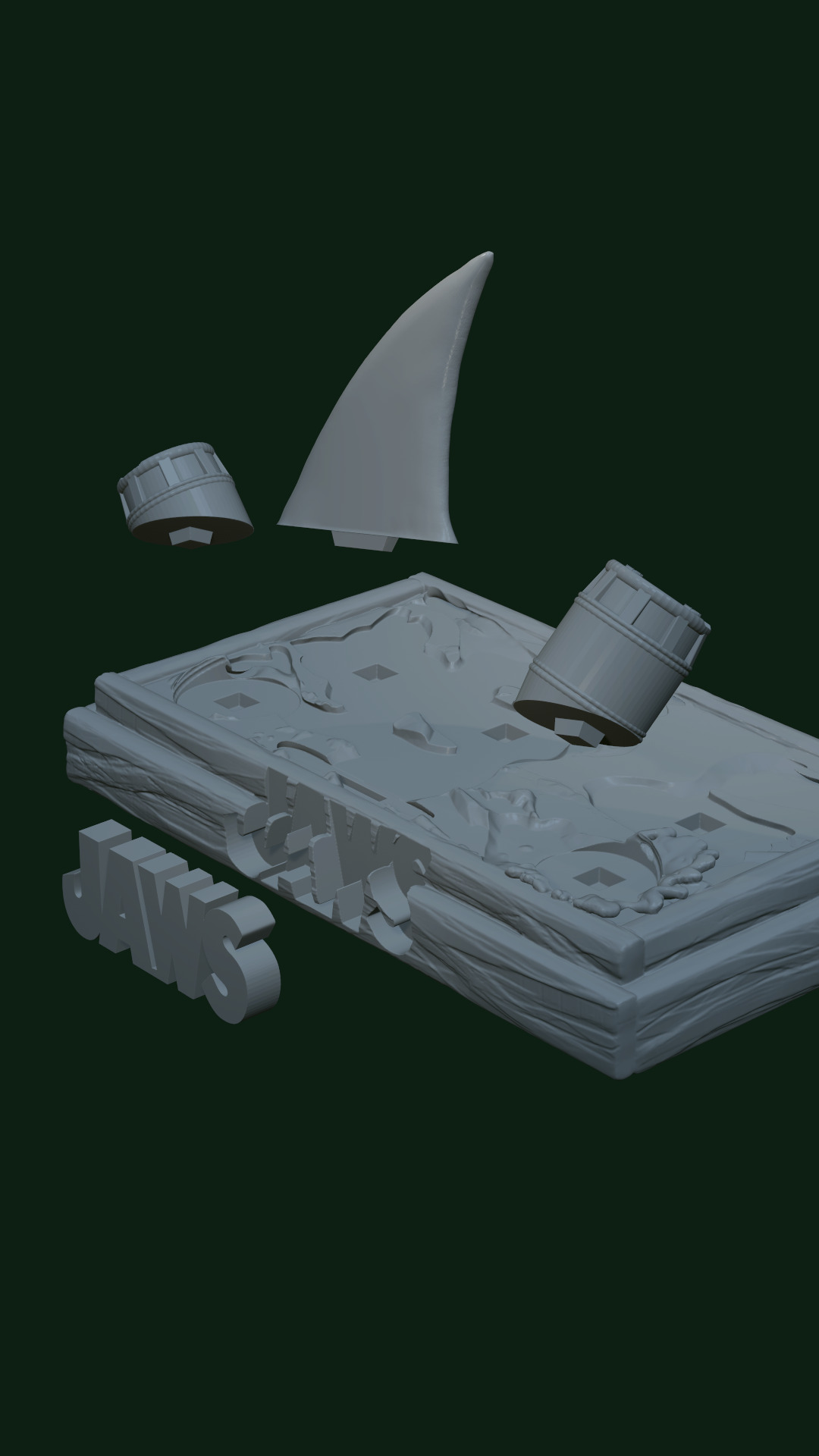 Jaws model - character busts 3D print model_5