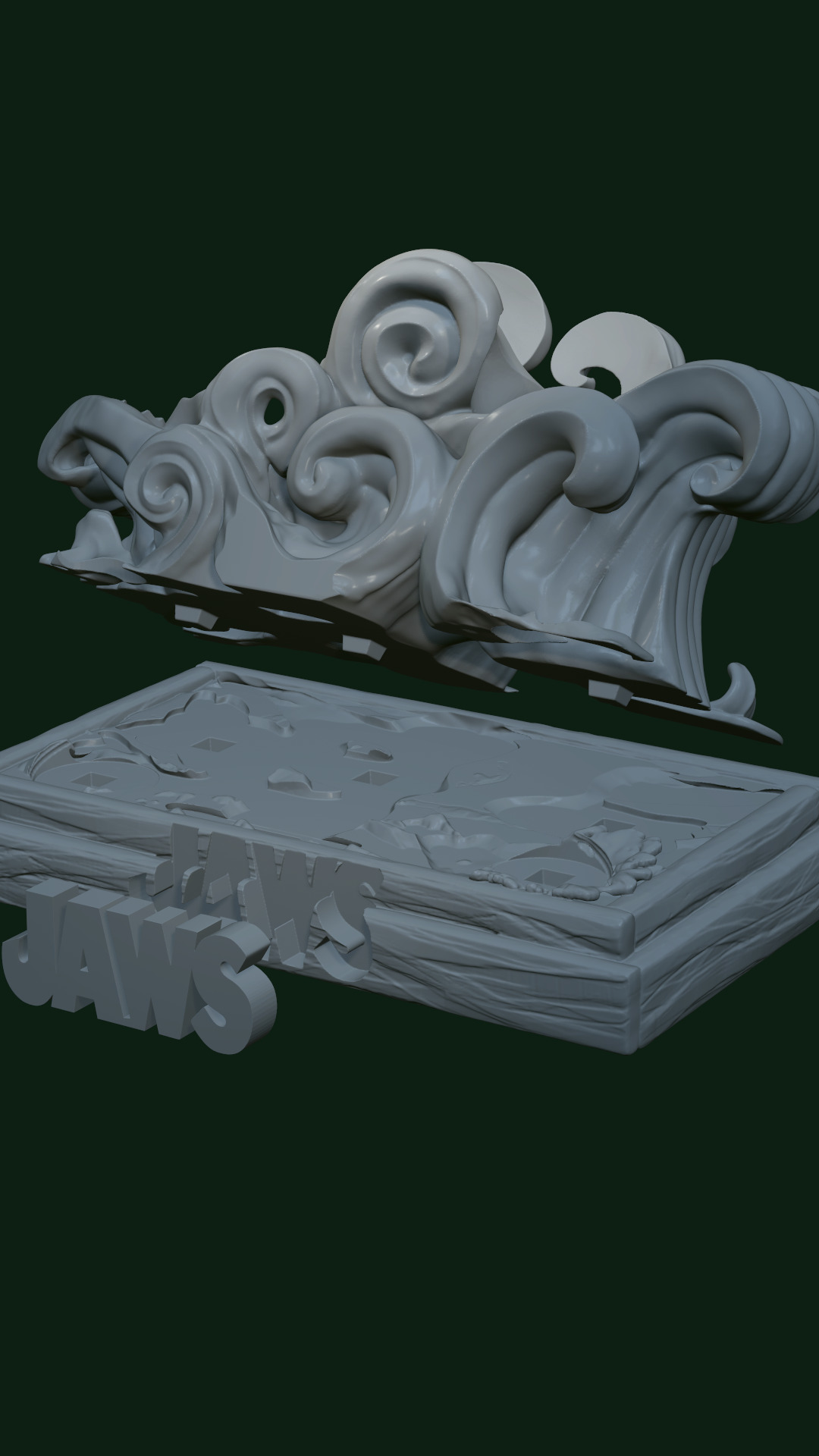 Jaws model - character busts 3D print model_6