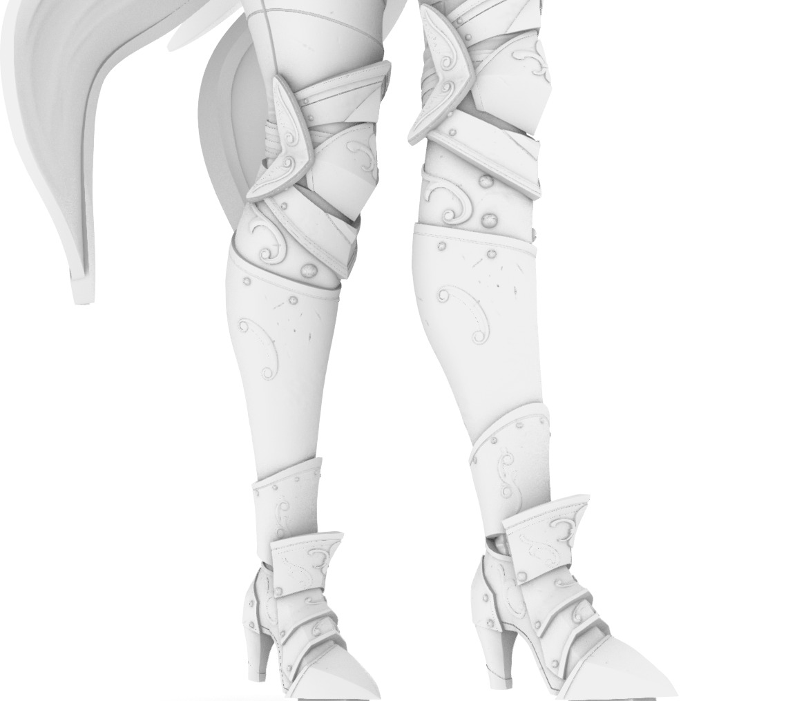 Solo Leveling Cha Hae In Action Figure 3D print model_6