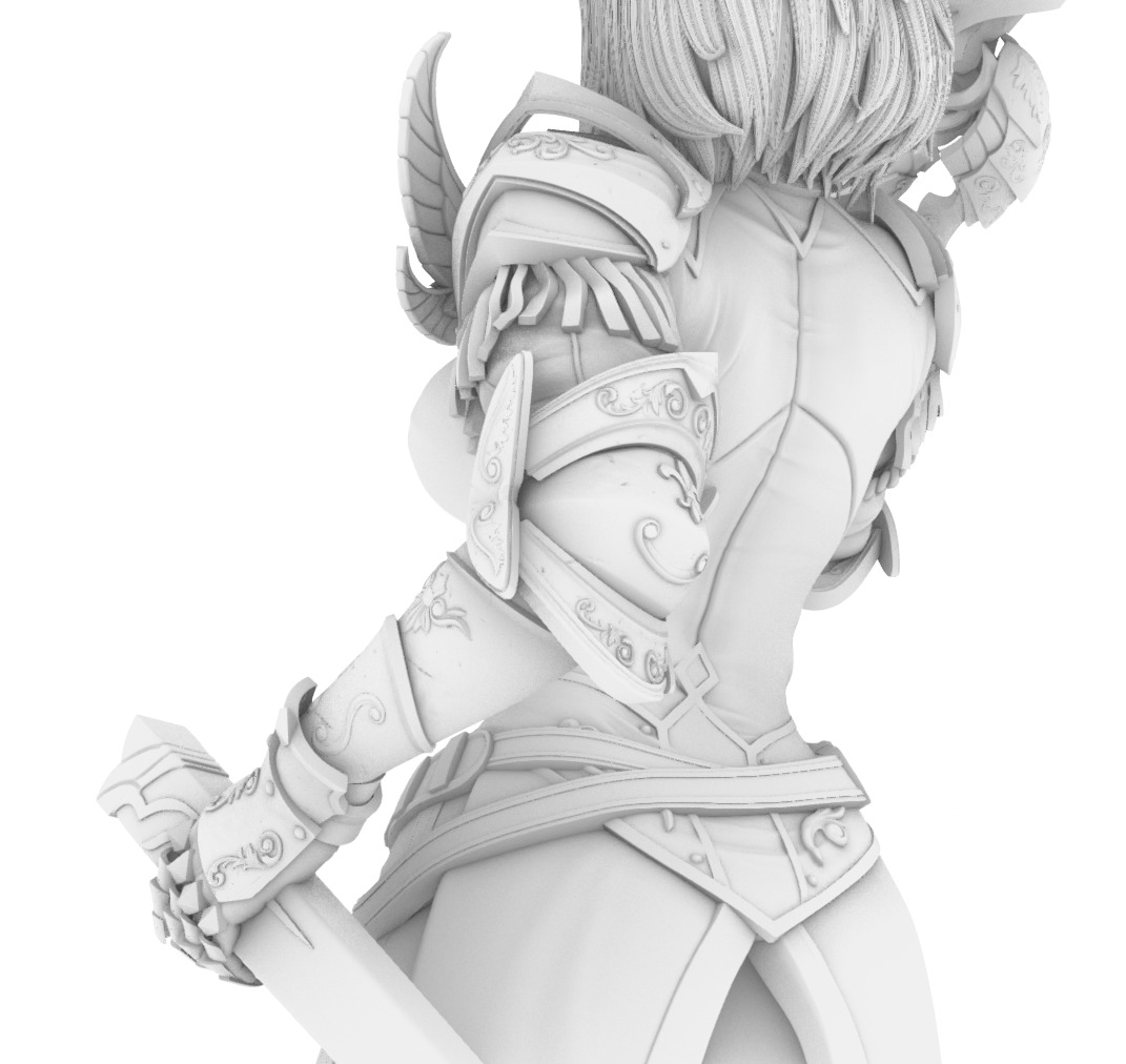 Solo Leveling Cha Hae In Action Figure 3D print model_4