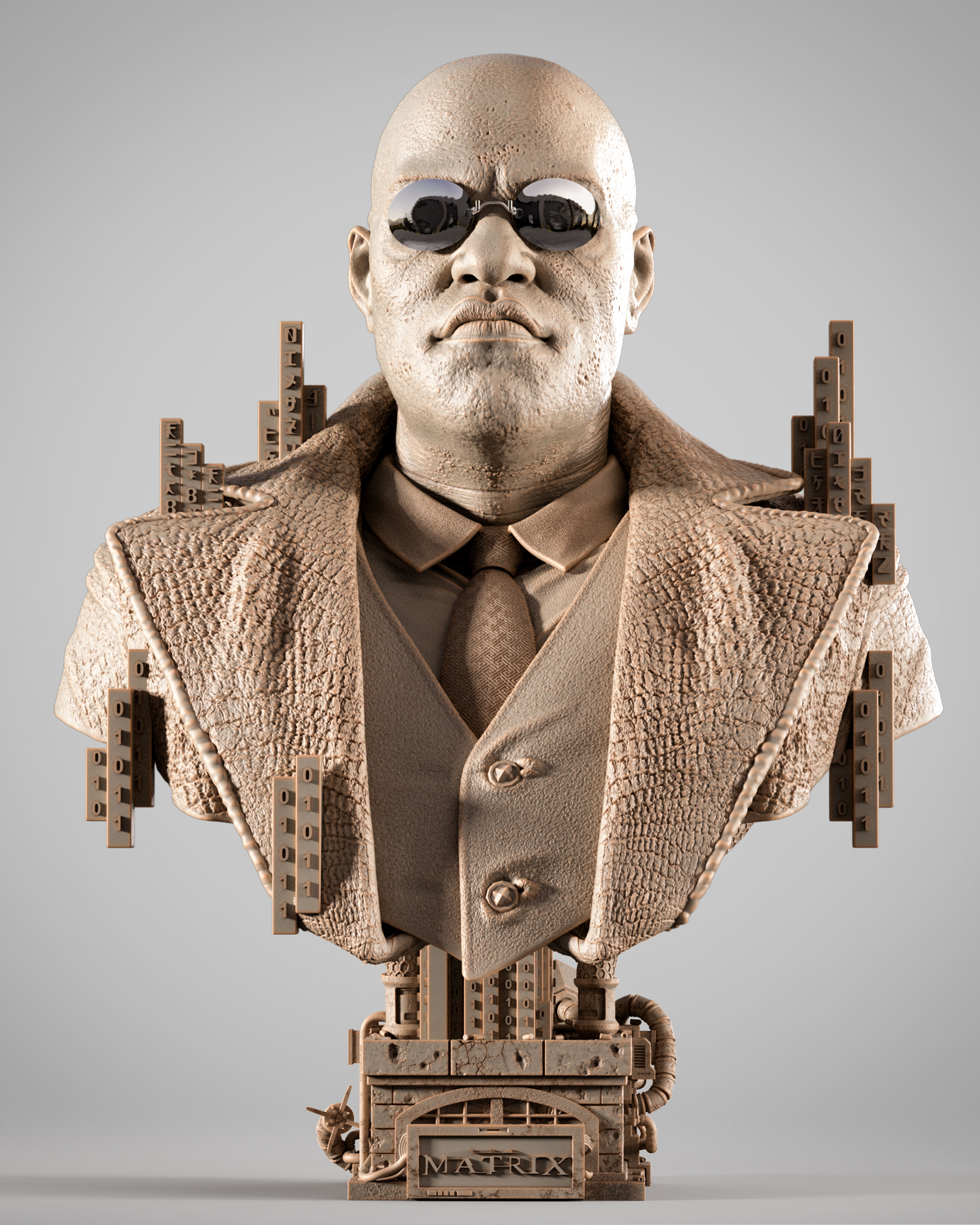 Wicked Movies Morpheus Portrait Bust 3D print model_24