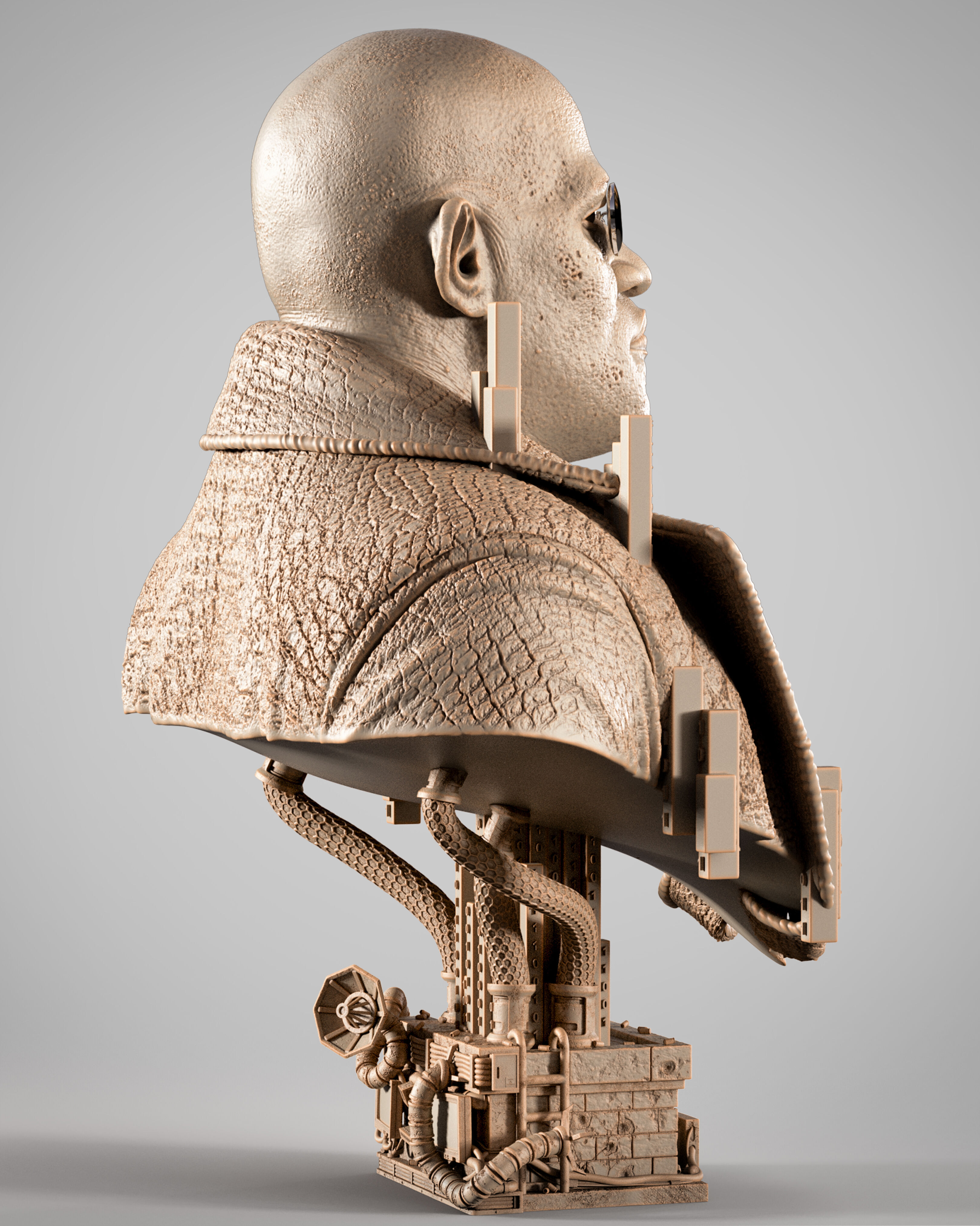 Wicked Movies Morpheus Portrait Bust 3D print model_12