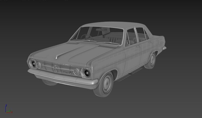 Holden HR Premier 1966 3D print model_2