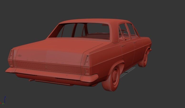 Holden HR Premier 1966 3D print model_1