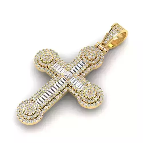 Cross Pendant Stl and 3dm file 