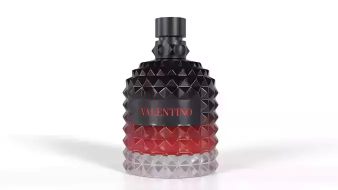 Liquid Perfume Cosmetic Glass Bottle 3D model