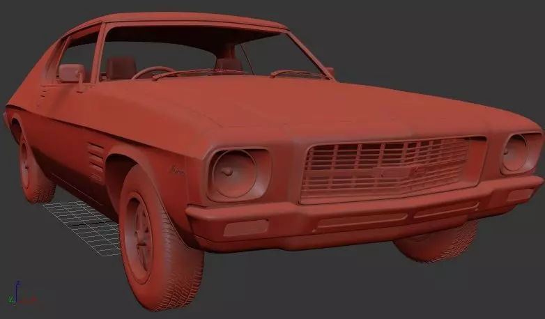 Holden Monaro Mk2 HQ Coupe GTS 350 1971 3D print model_0