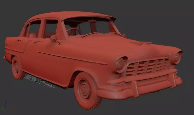 Holden Special Mk2f sedan 1958 3D print model_0
