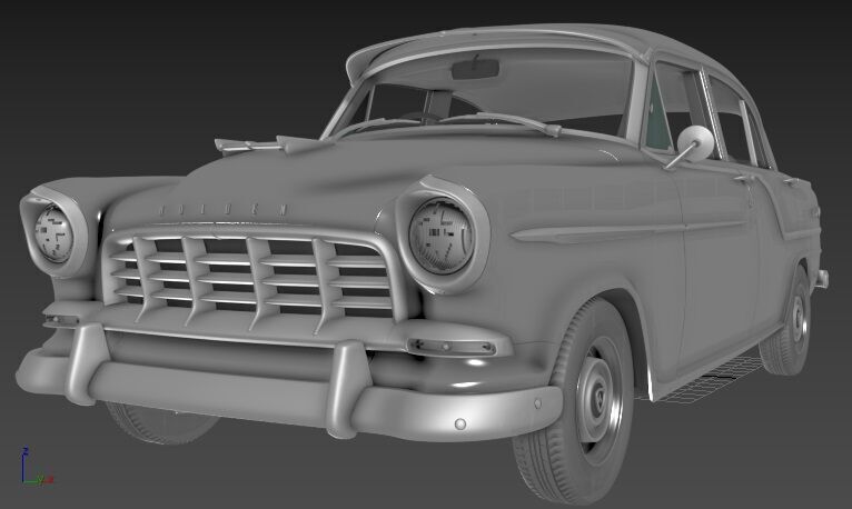 Holden Special Mk2f sedan 1958 3D print model_2