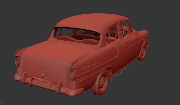 Holden Special Mk2f sedan 1958 3D print model_1