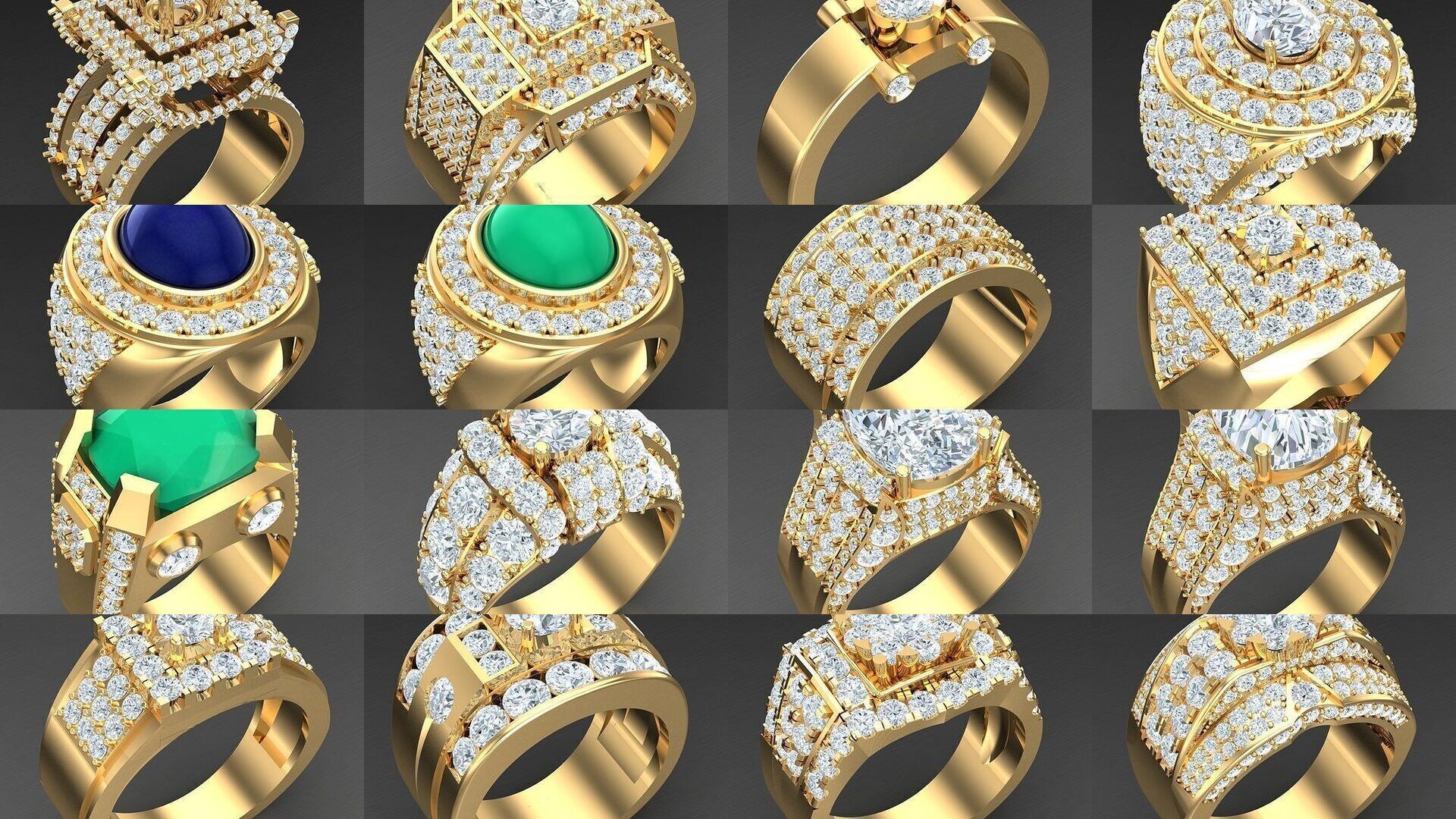 Bulk 50 Men Rings For Sale With Big Discount 5MRXXX 3D Model Collection_2