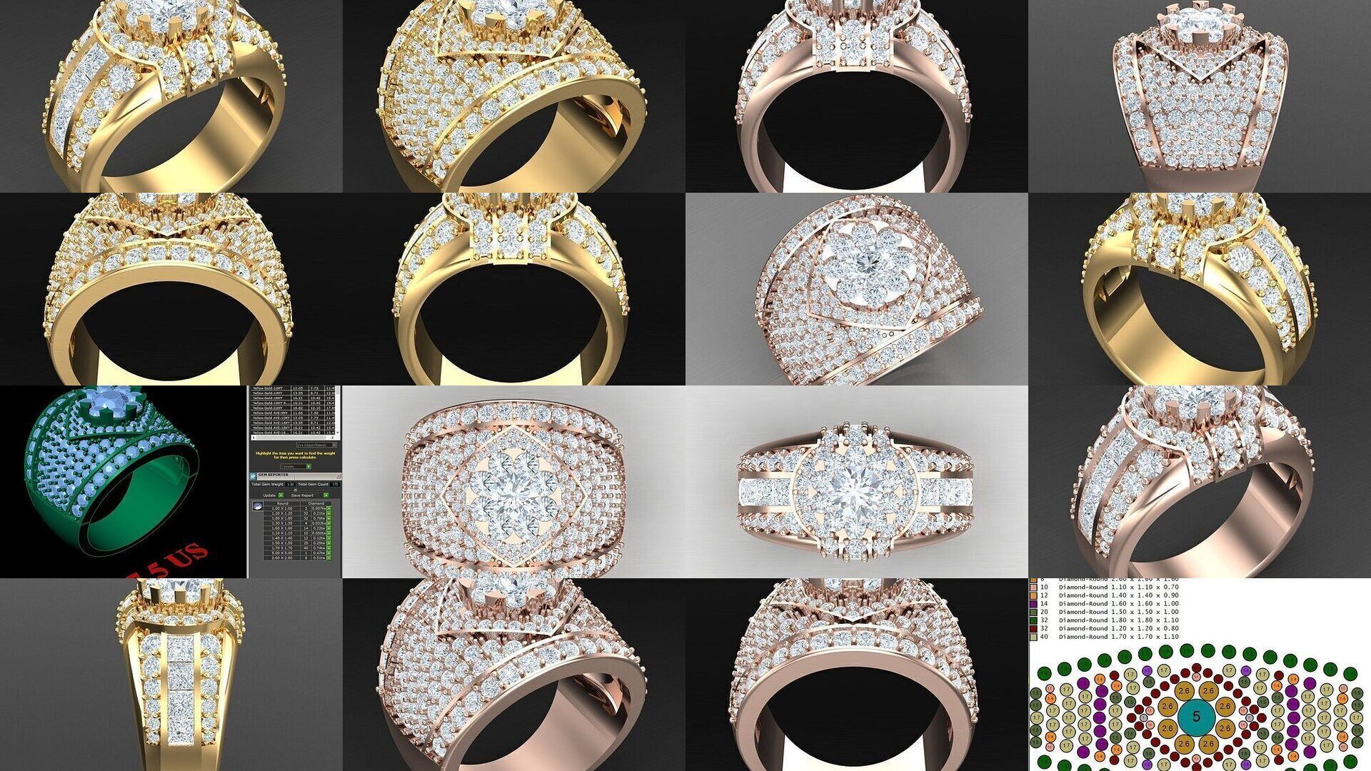 Bulk 50 Men Rings For Sale With Big Discount 5MRXXX 3D Model Collection_4