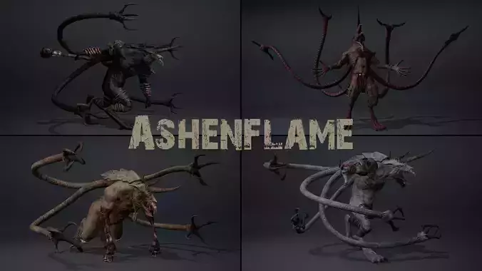 Ashenflame Low-poly 3D model