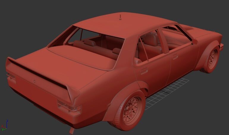 Holden Torana 4door Race Car 1977 3D print model_1