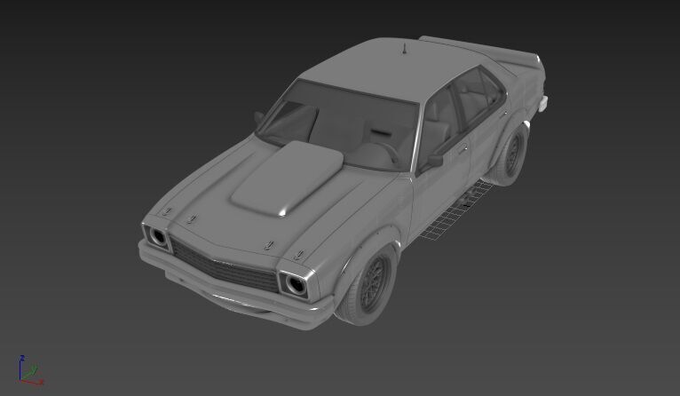 Holden Torana 4door Race Car 1977 3D print model_2