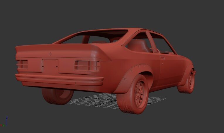 Holden Torana A9X 1977 3D print model_1