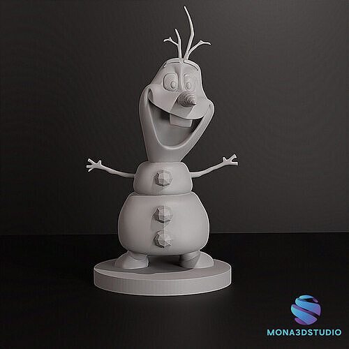 Olaf  3D Printable Action Figure Frozen-Inspired 3D print model