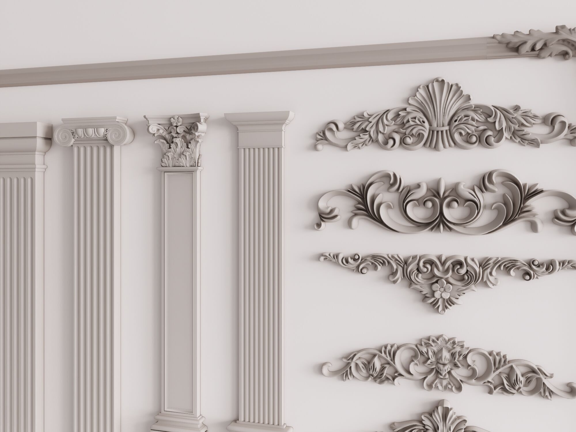 Classical Orders  Ornament Catalog 3D model_1