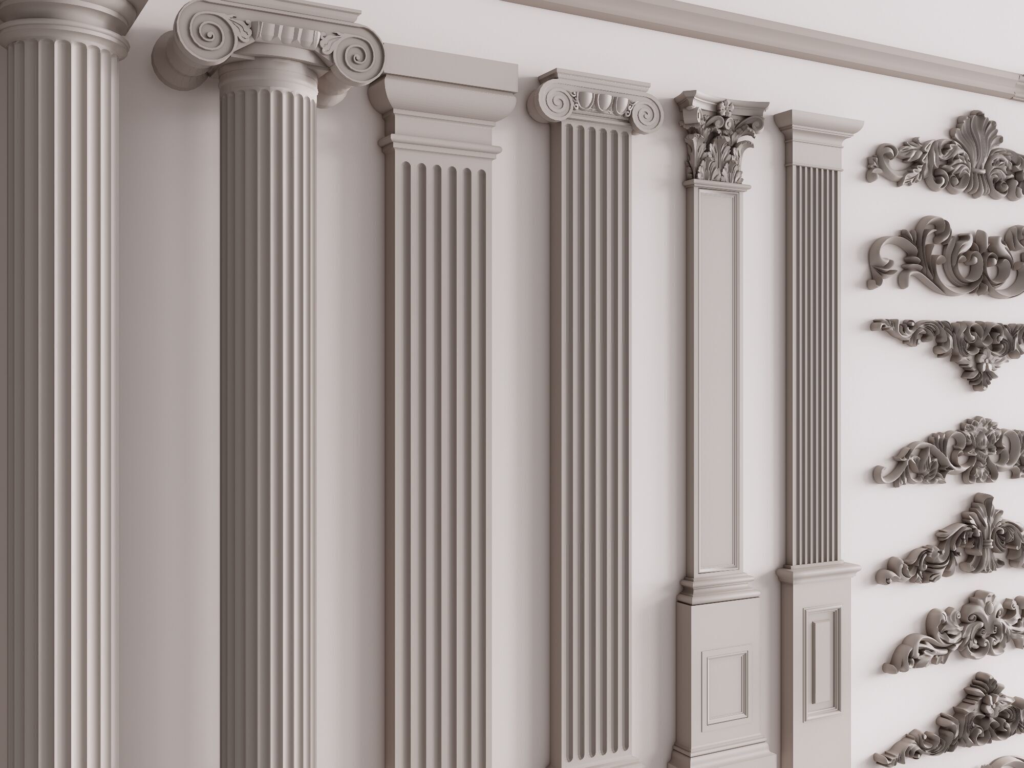 Classical Orders  Ornament Catalog 3D model_11