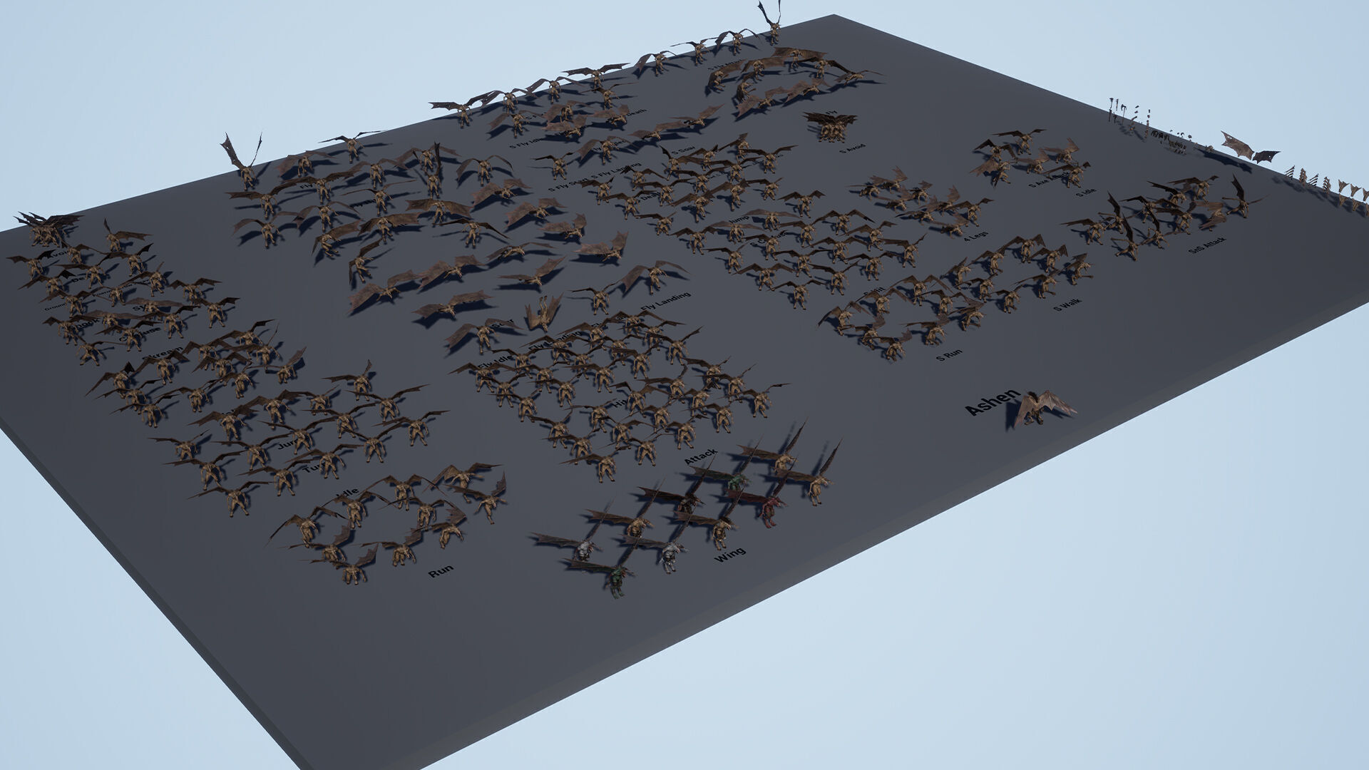 Ashenwing Low-poly 3D model_14