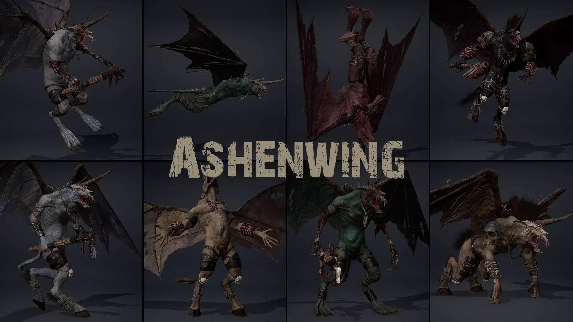 Ashenwing Low-poly 3D model_0