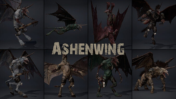 Ashenwing Low-poly 3D model