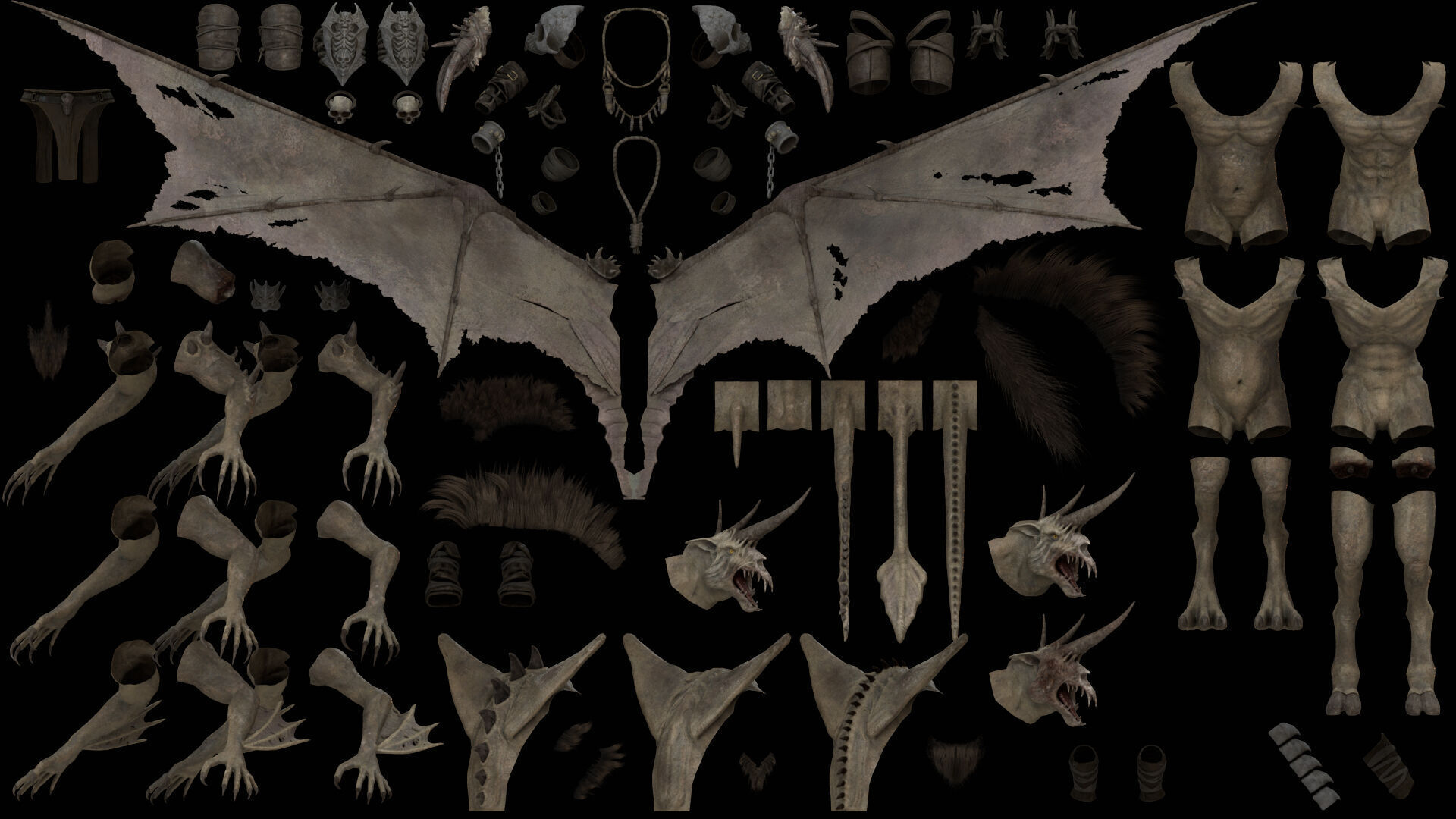 Ashenwing Low-poly 3D model_45