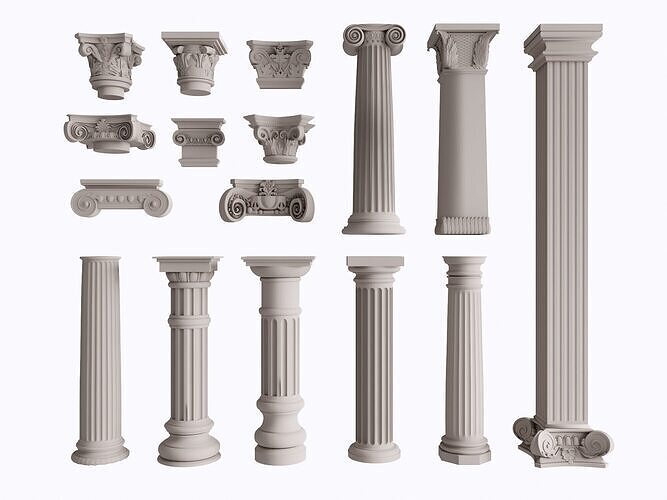 Classical Ornament and Column Catalog 3D model