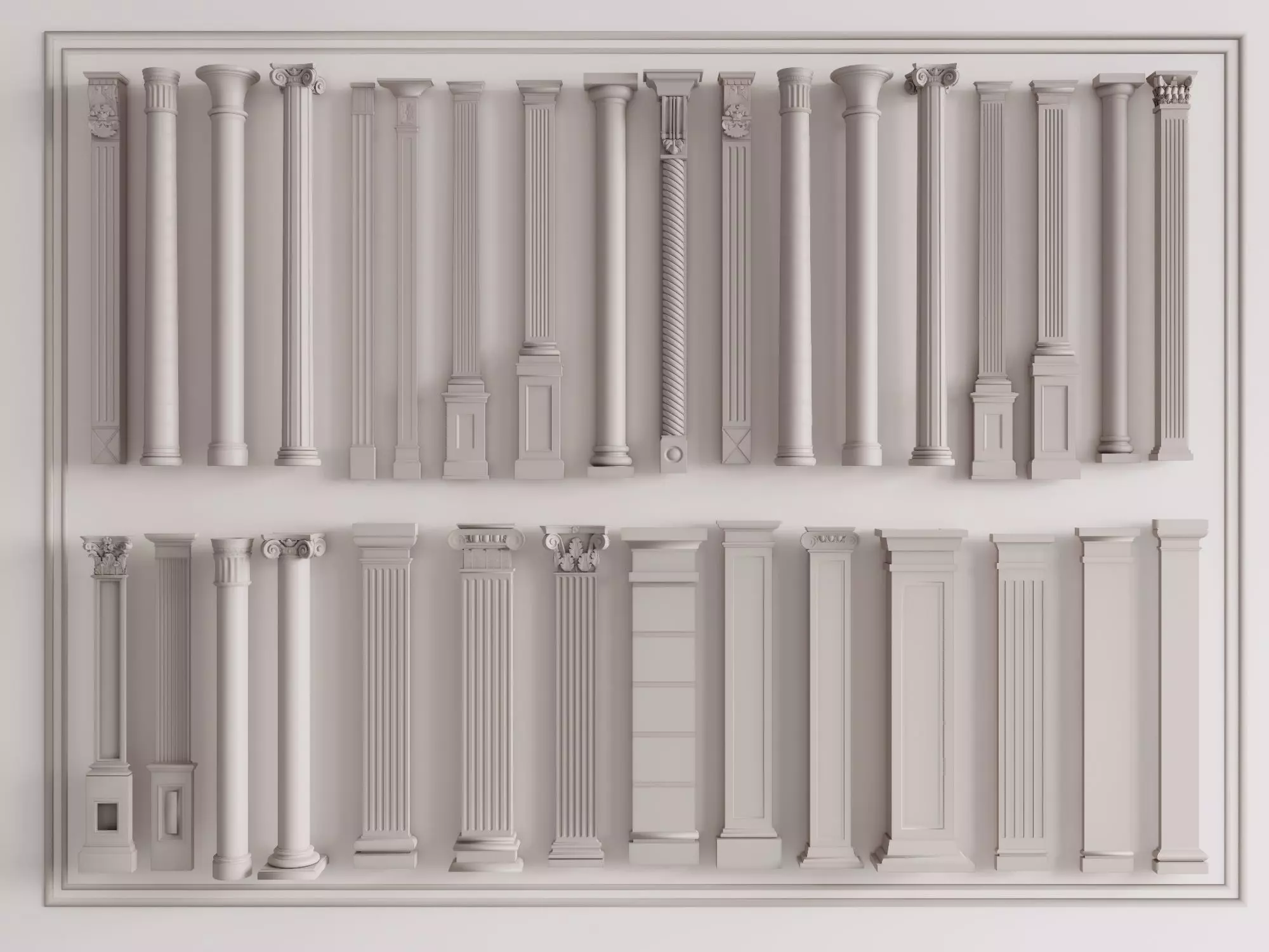 Classical Column Reference Set 3D model_0