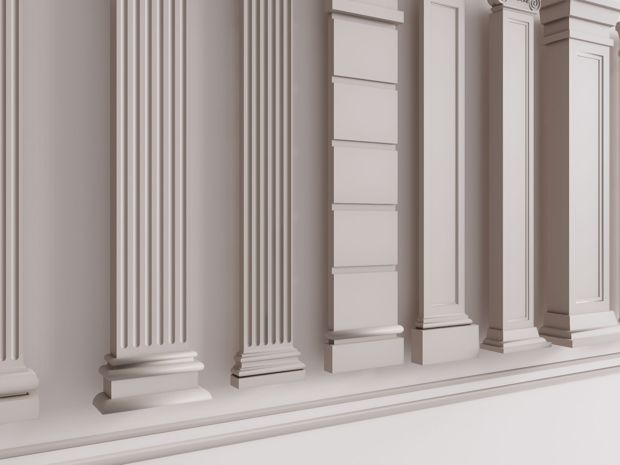 Classical Column Reference Set 3D model_3