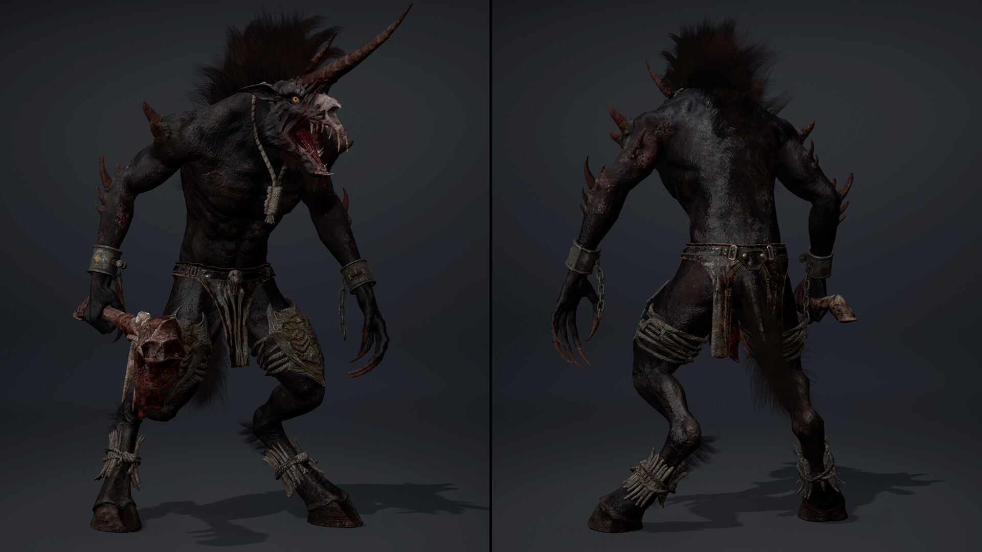 Ashenhorn Low-poly 3D model_14