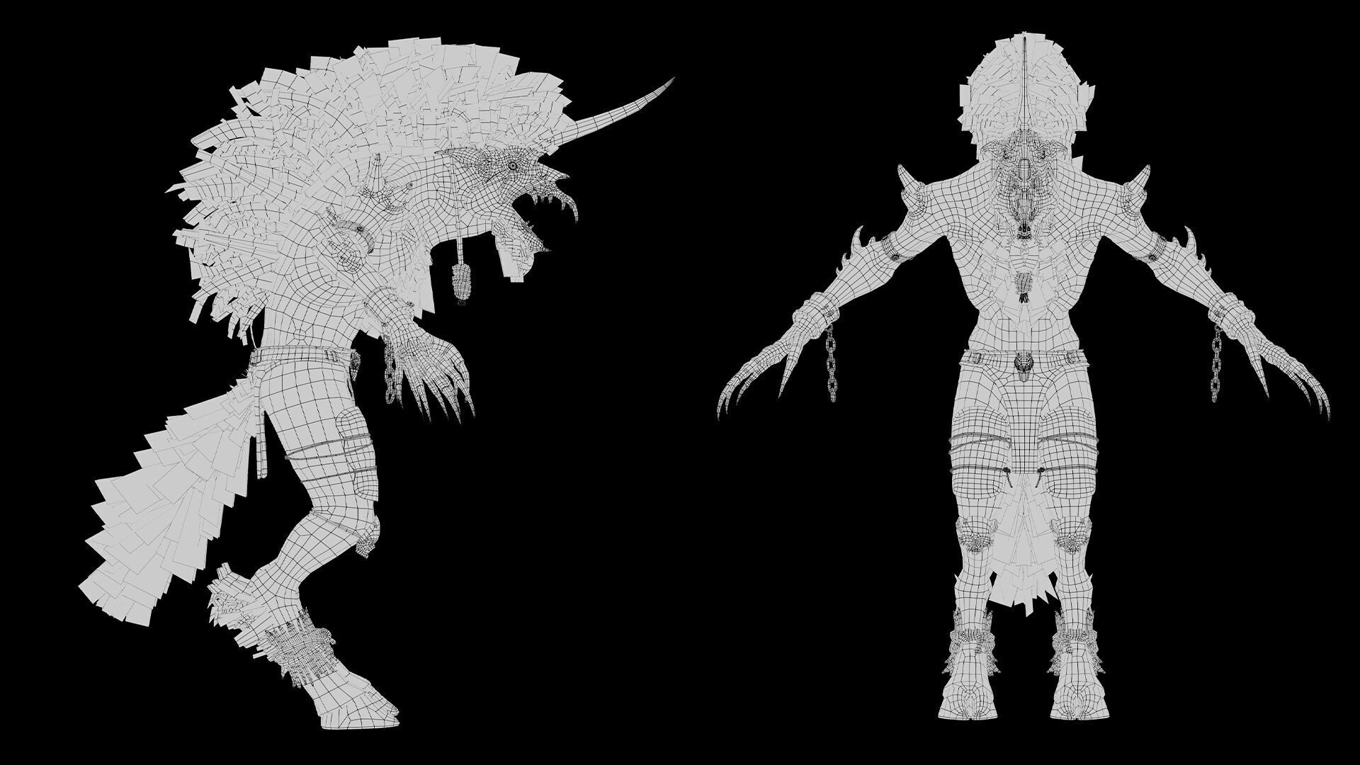 Ashenhorn Low-poly 3D model_56