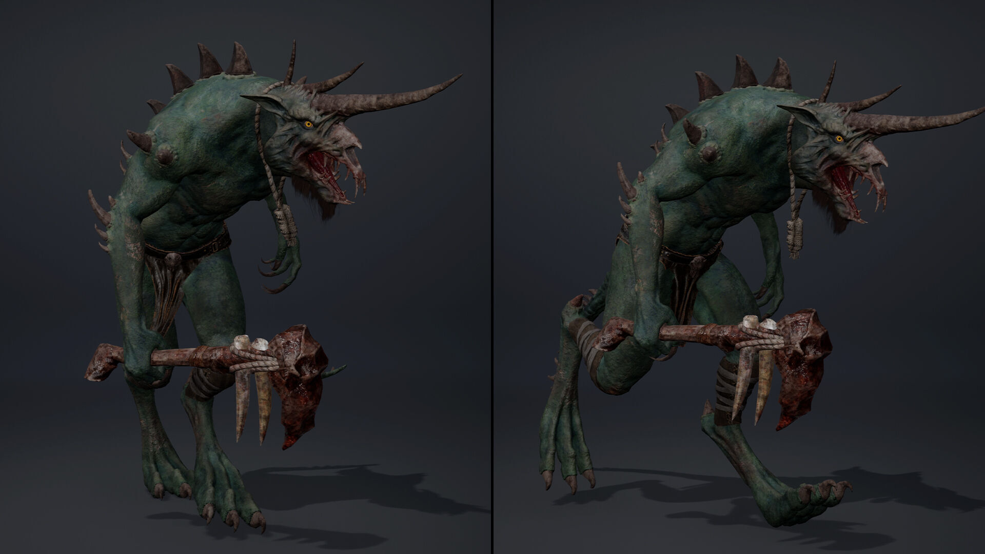 Ashenhorn Low-poly 3D model_30