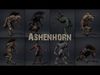 Ashenhorn Low-poly 3D model_1